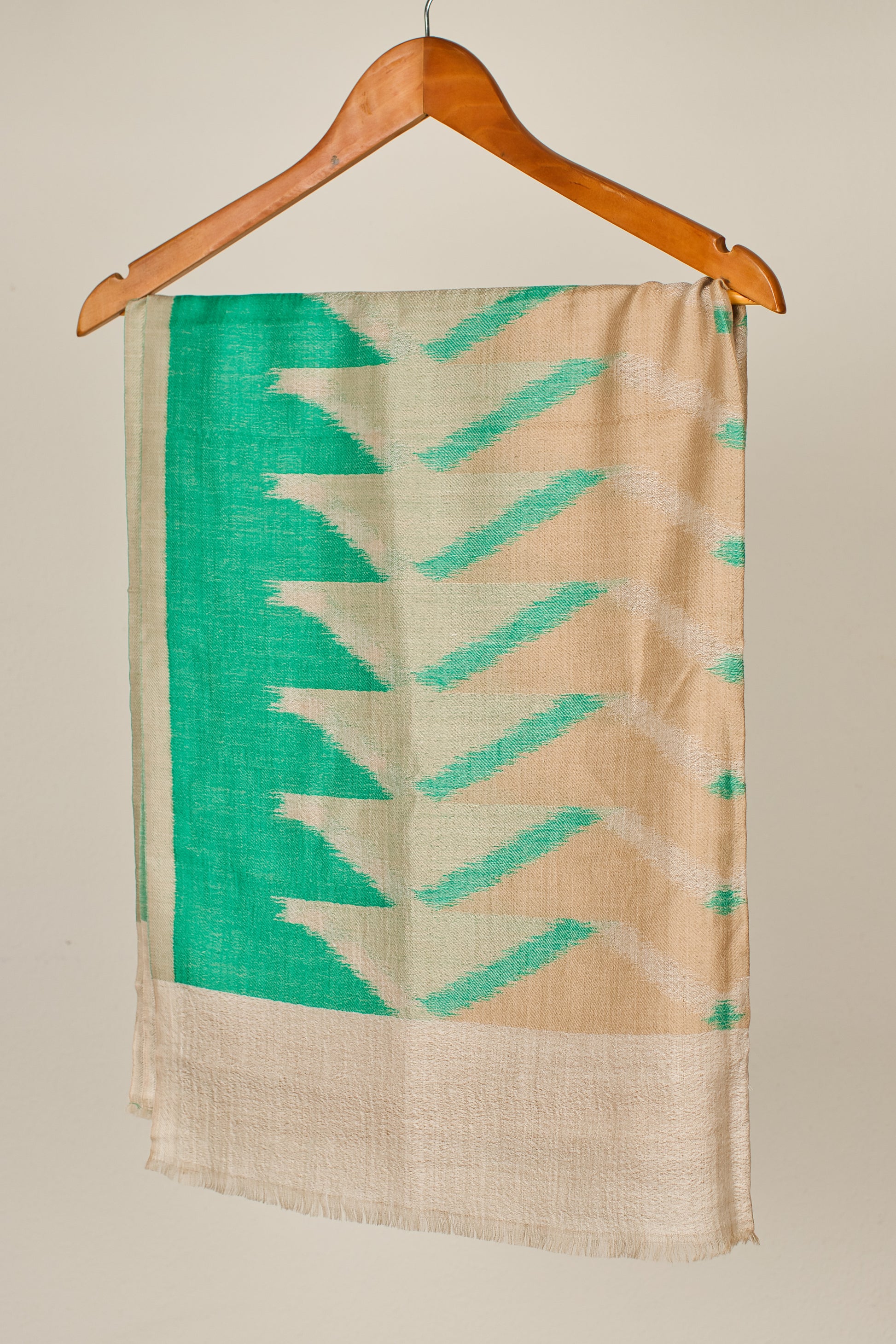 Multicolor Cashmere Stole with Silk