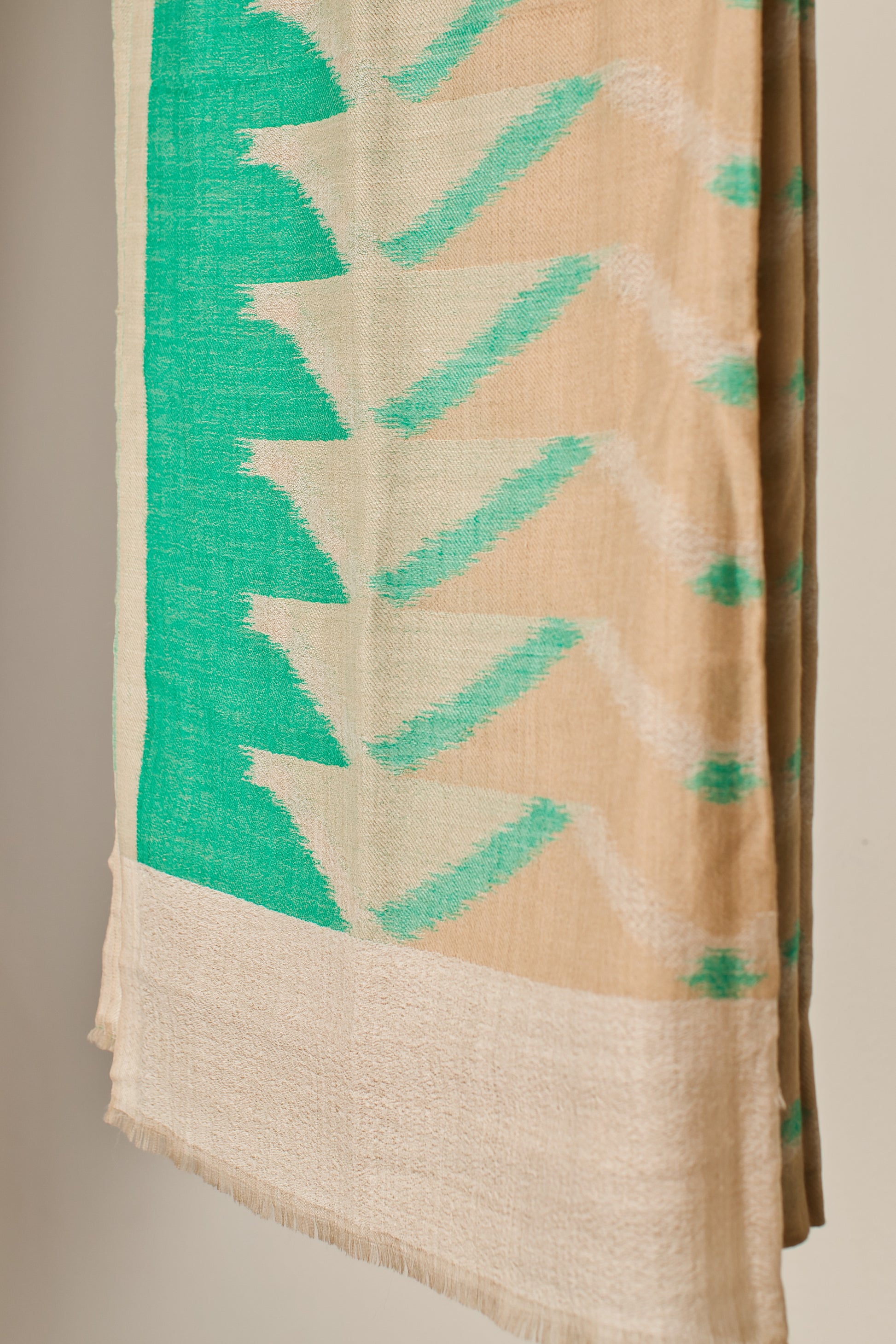 Multicolor Cashmere Stole with Silk