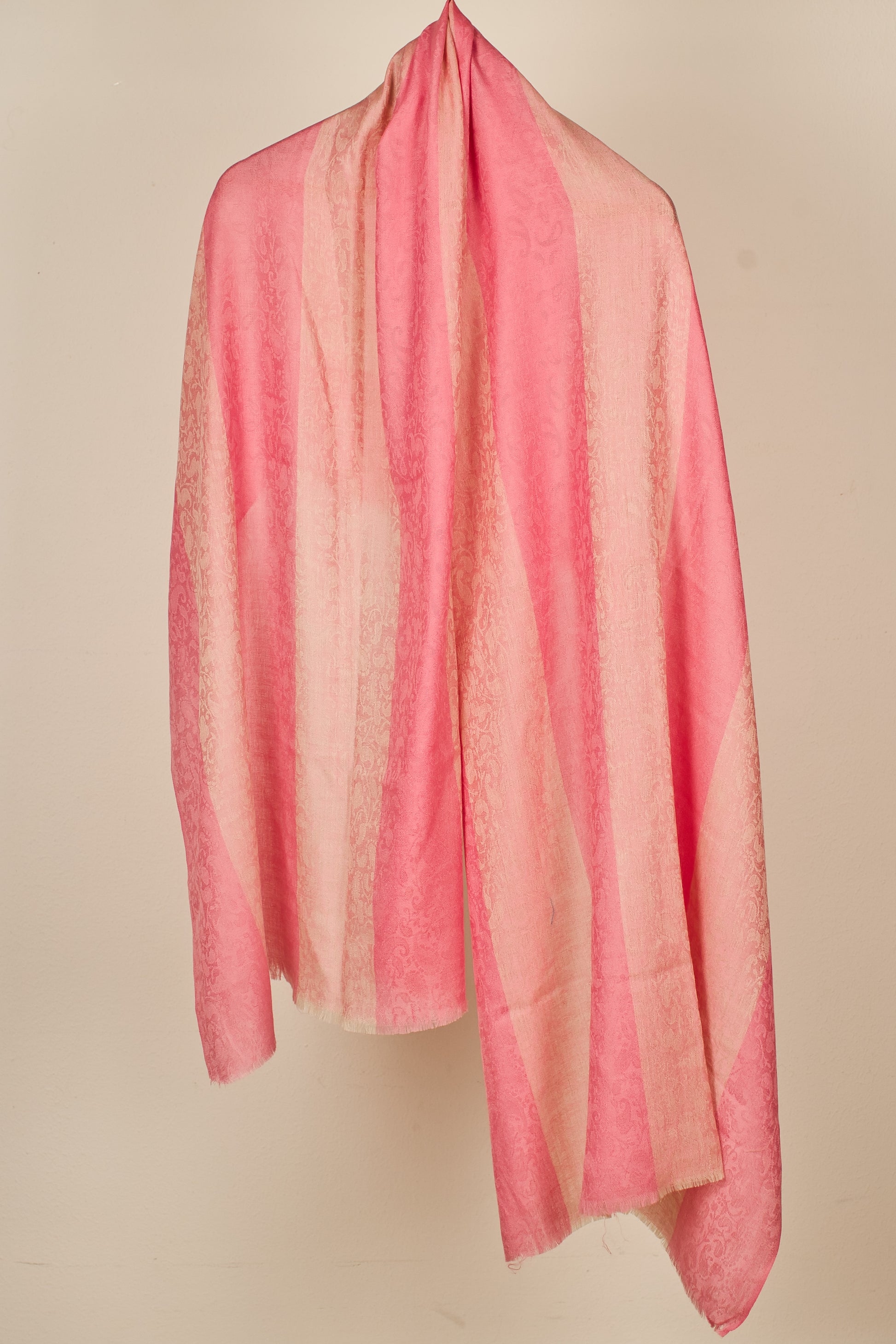 Pashmina Fine Wool Silk Pashmina Shawl with Elegant Paisley & Floral Design