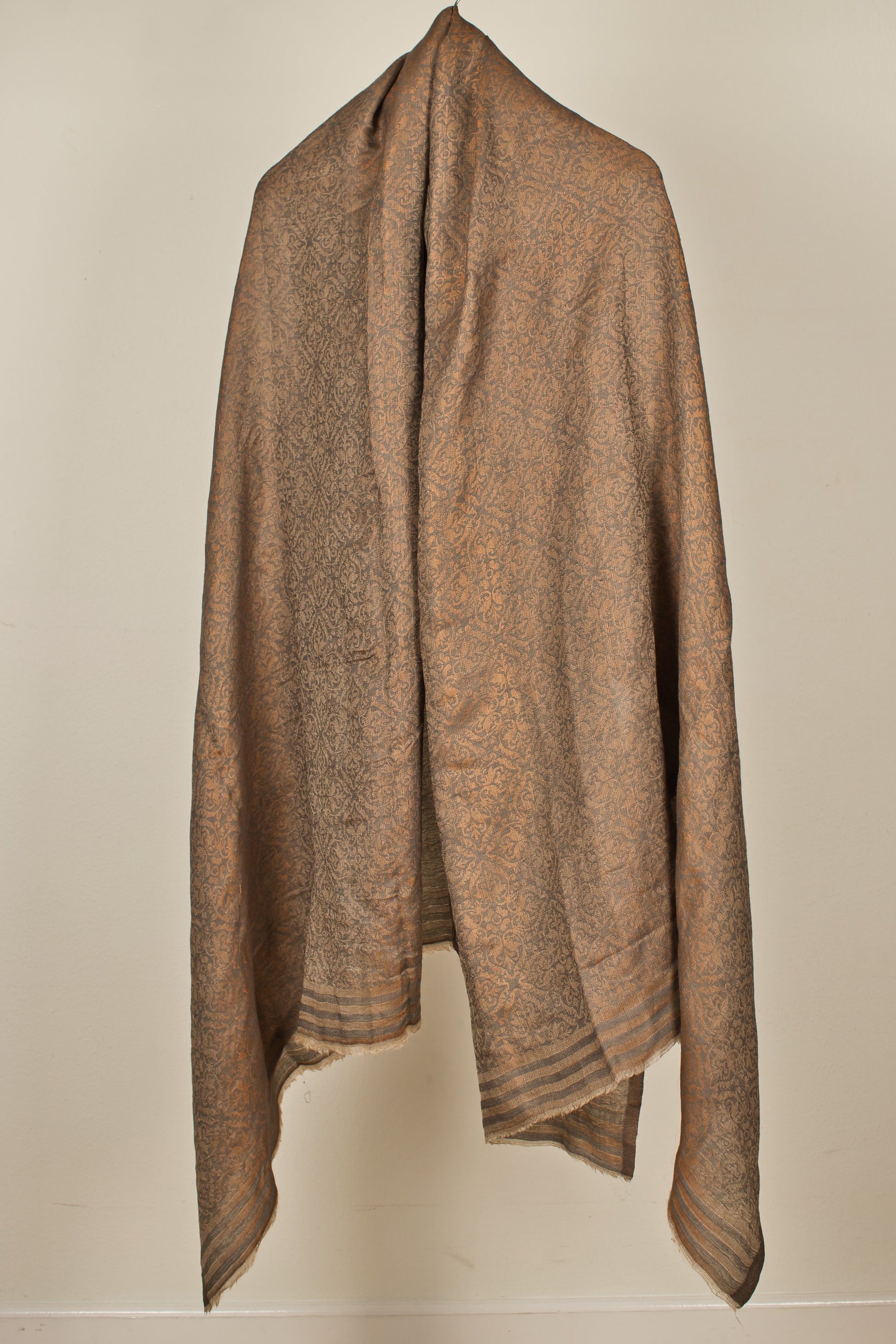 Silk Pashmina Shawl with Metallic Thread Weave