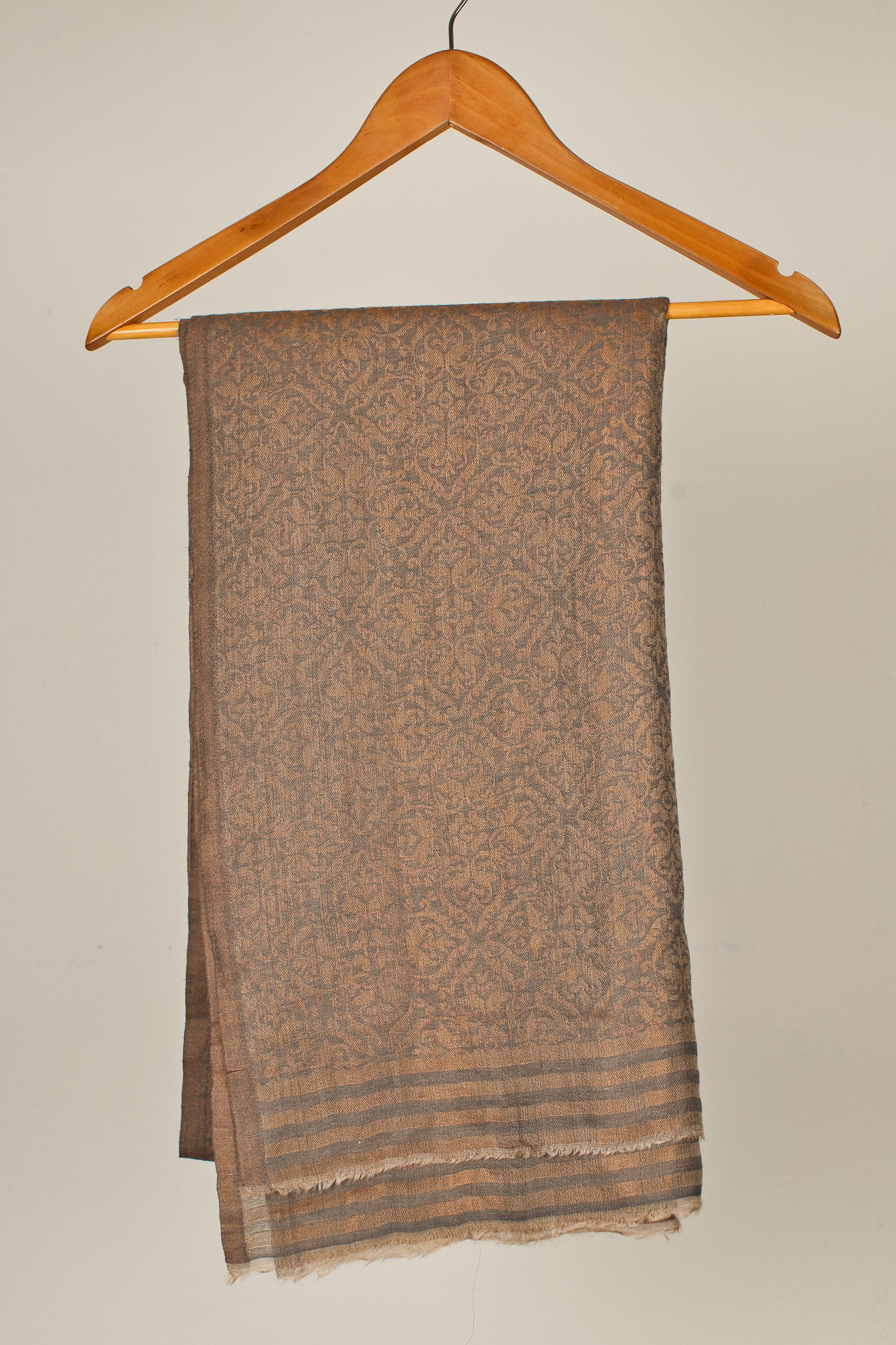Silk Pashmina Shawl with Metallic Thread Weave