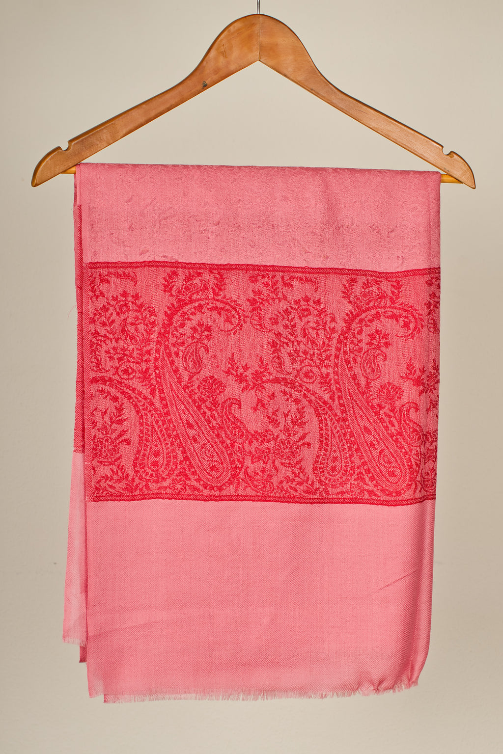 Pashmina Fine Wool Stole with Elegant Paisley & Floral Design