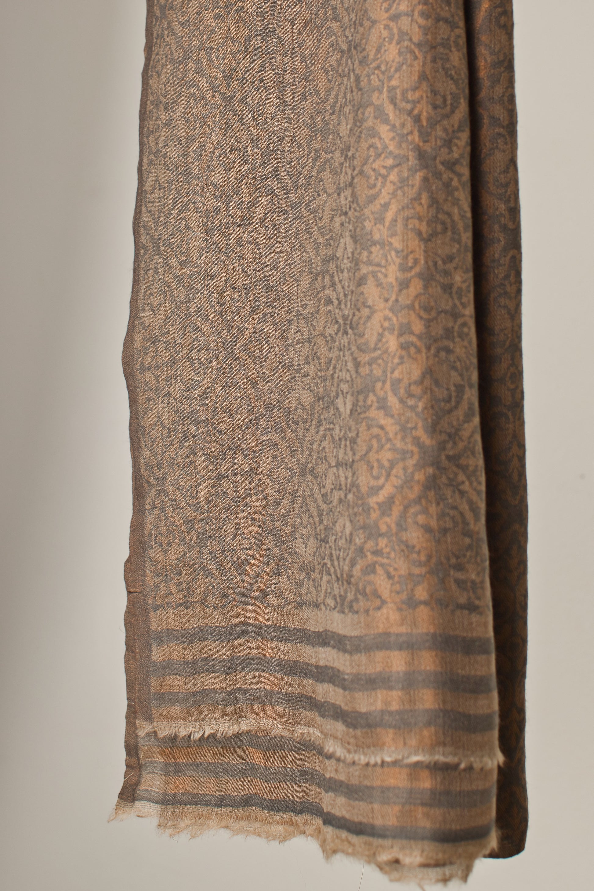 Silk Pashmina Shawl with Metallic Thread Weave