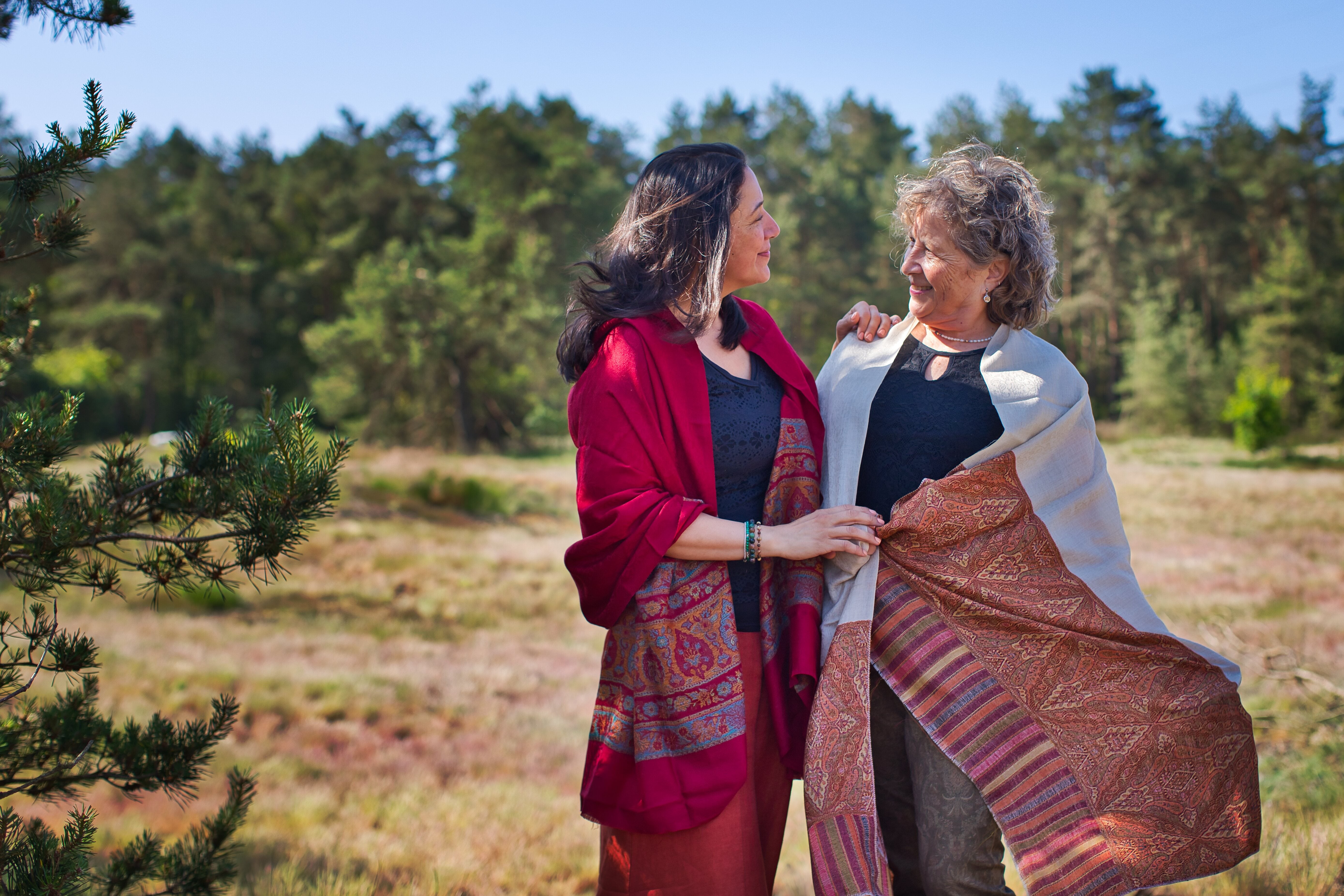 beige pashmina shawl